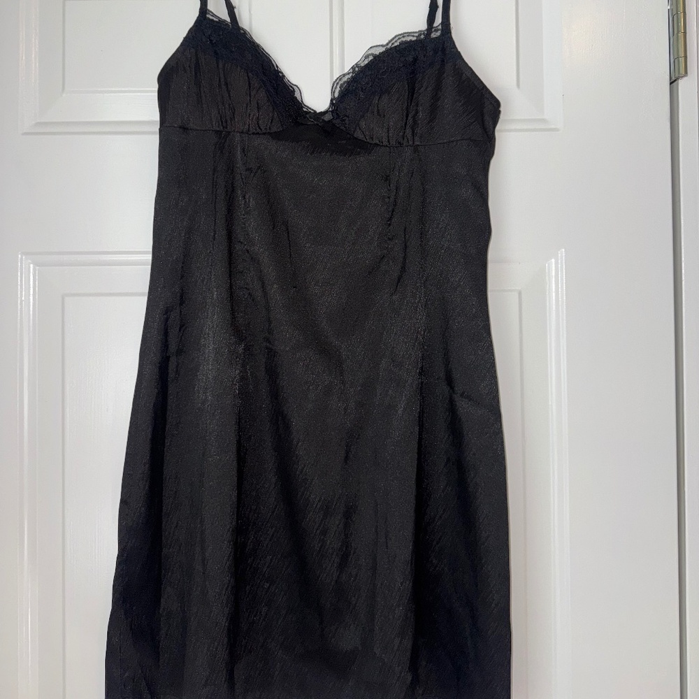 Princess Polly Black Mini Slip Dress
